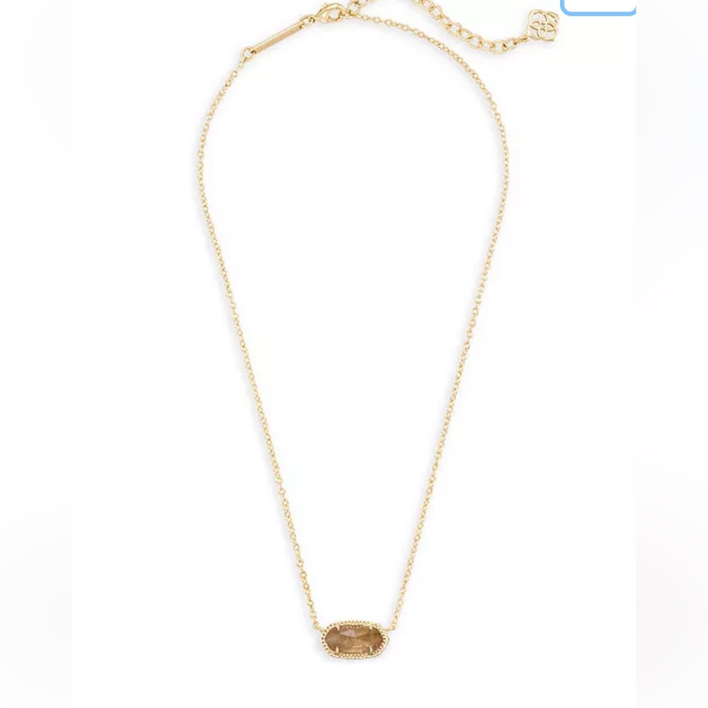 Kendra Scott Elisa Gold Pendant Necklace in Citrine